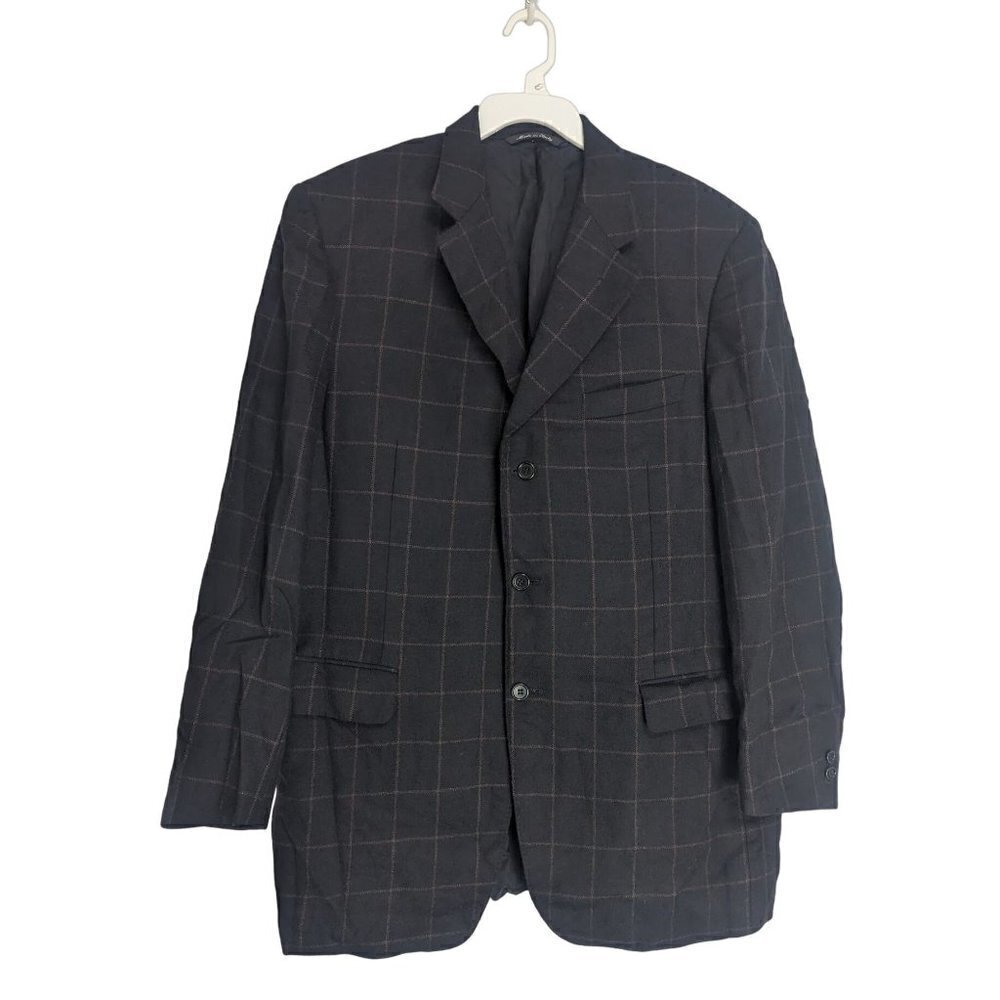 Canali 100% Pure Wool 3 Button Italy Blazer Sport Coat Jacket SZ 52 Italy 42 US